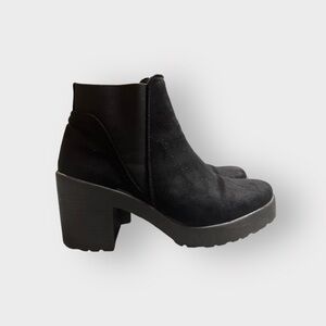 Topshop Faux Suede Billie Unit Boot